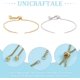 thumbnail image 5 of 10Pcs 2 Colors Adjustable 304 Stainless Steel Box Chain Slider Bracelet Making Golden & Stainless Steel Color 7-7/8 inch(20cm) Hole: 2mm 5pcs/color, 5 of 6