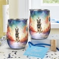 thumbnail image 4 of Hello 2025 Belgian Malinois Celebrates Happy New Year Firework Balloon 12oz Stainless Steel Wine Tumbler Insulated Cup with Lid Sheepdog Dog Lover Gifts - 02024, 4 of 5