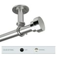 thumbnail image 2 of InStyleDesign  Beret 1 inch Diameter Ceiling Curtain Rod/ Room Divider Black 160 to 240 inches Black Finish, 2 of 2