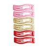 Packed Party 6 Pc. Making Waves Barrettes-RED