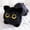 Black, variant on Gray Prone Cat Plush Pillow, 20-inch Leg Support Stuffed Animal, Soft Polyester Comfort Companion for Home Decor and Relaxation