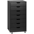 thumbnail image 1 of Vinsetto Mobile Filing Cabinet with Drawers File Cabinet with Wheels Black, 1 of 10