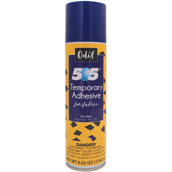 Odif 505 repositionable Unisex Adult Basting Spray Adhesive, Aerosol Gas Clear, 6.22 oz