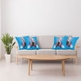 thumbnail image 4 of Ambesonne Modern Throw Pillow Cover 4 Pack, Music Elements Graffiti, 16", Blue Fuchsia and Dust, 4 of 6