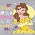 thumbnail image 3 of Disney Beauty & The Beast - Belle - Never Judge A Book By Its' Cover - Juniors Cropped Cotton Blend T-Shirt, 3 of 5