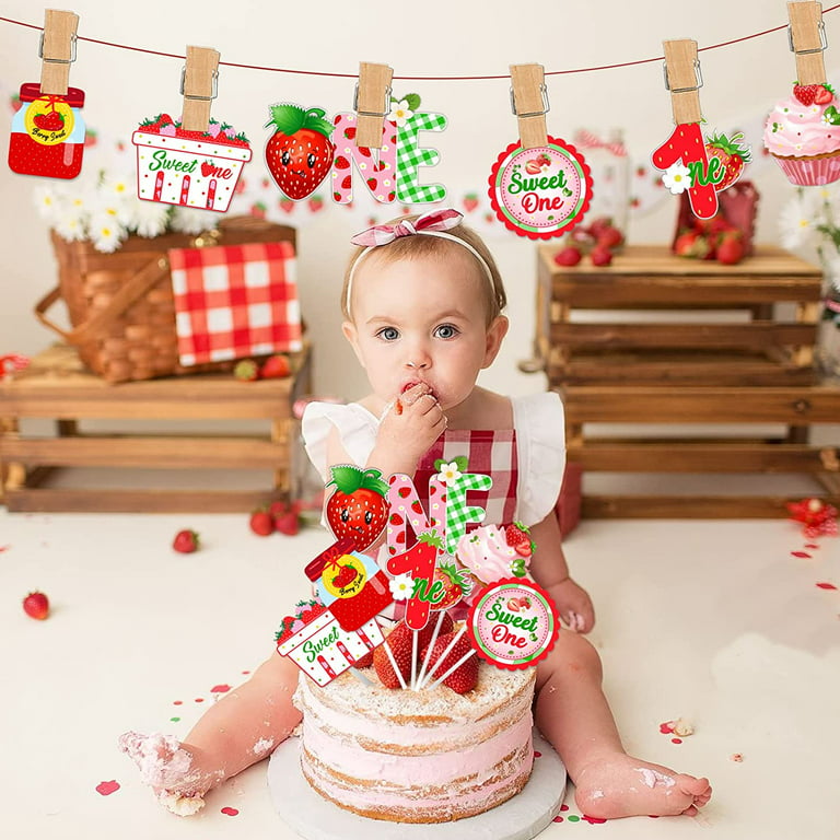 Strawberry Gift Wrap - Stesha Party - 1st birthday girl, birthday girl,  food gw