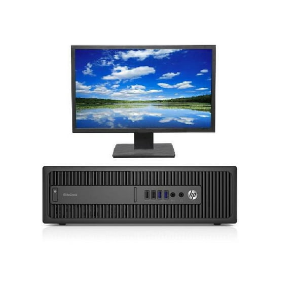 Refurbished HP EliteDesk Desktop Intel i5-6400 800G2 + 22" LCD