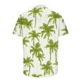 thumbnail image 5 of Blusa y camisa de manga corta con cuello vuelto Camisa casual para hombre Camisa de bolos vintage de manga corta Camisas de verano de playa cubana Camisa con botones Blusa para hombre Poliéster, 5 of 5