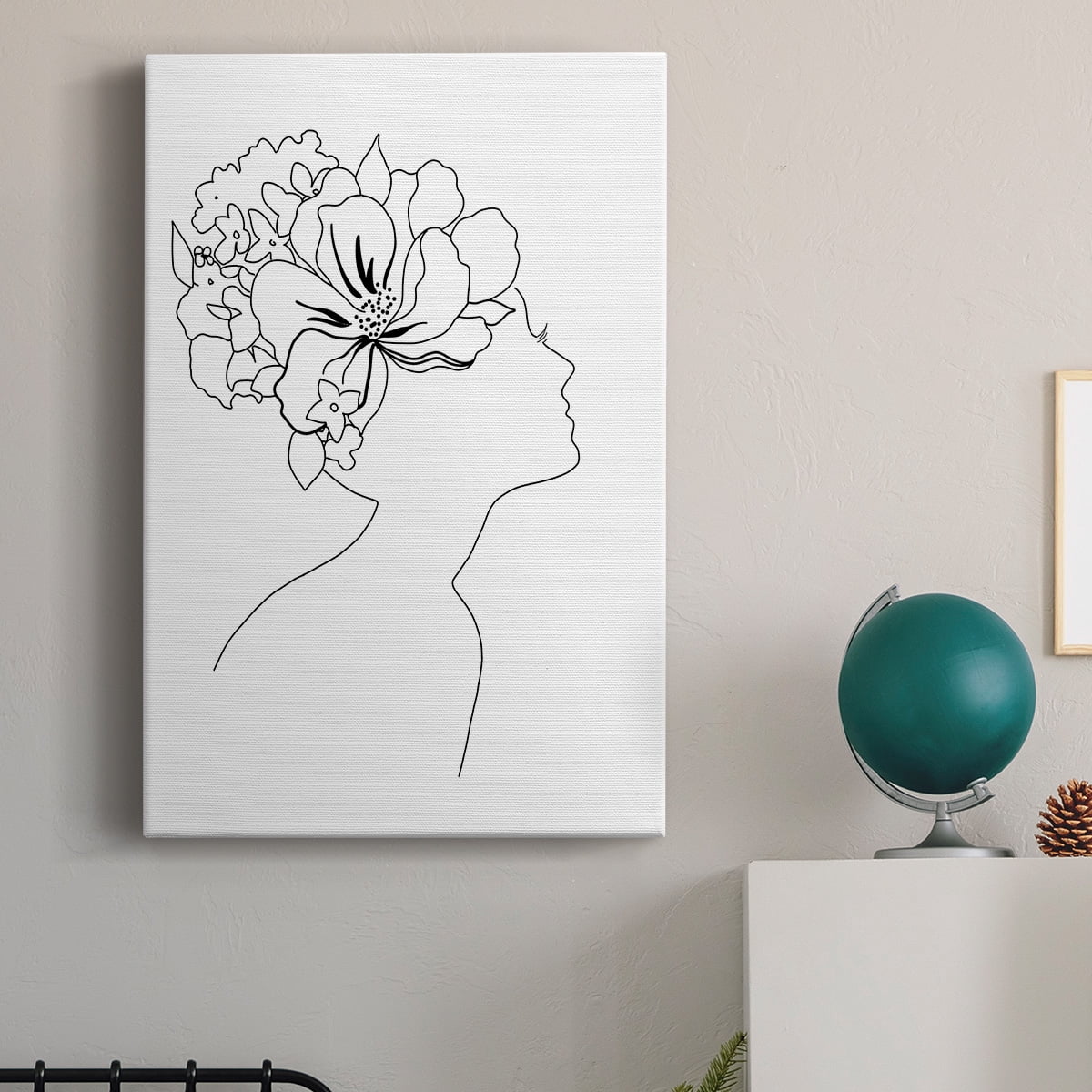 Fashion Floral Sketch I Premium Gallery Wrapped Canvas - Ready to Hang