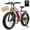 Orange, variant on AIRWEST Men's Electric Mountain Bike, 26″ Fat Tire Electric Bike, Peak 750W Motor 48V 13Ah Removable Battery, 7-Speed, All-Terrain E-Bike, Max Speed 25MPH (40KMH), UL2849