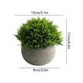thumbnail image 3 of Artificial Flowers Ceramic Vase Fake Flower Arrangement Home Decor Living Room Table Centerpiece Office Desktop Decoration Realistic Floral Ornament No Maintenance Indoor Display Gift Idea, 3 of 6