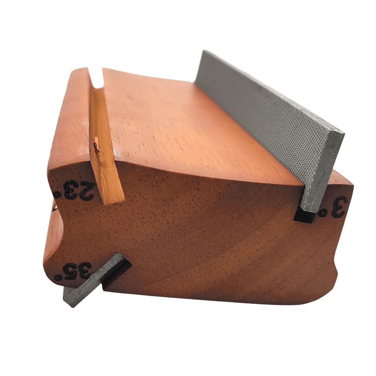 Guitar 3/23/35 Degree Fret File Sanding Fret Leveler Sanding Polishing File Crowning End Beveling File Guitar Part B,1 * Fret Beveling File 2 * File,Dark Wood Color