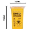 thumbnail image 2 of Sharps Disposal Container 3-Pack Approved for Home and Professional Use with Snap Lock, 2 of 5