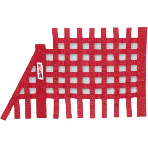 Simpson Racing 36004R Window Net 16X27 Trapezoid - SFI 27.1 - Red - Each