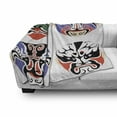 thumbnail image 3 of Kabuki Soft Flannel Fleece Throw Blanket, Traditional Chinese Cultural Opera Composition Art Theme, Cozy Plush for Indoor and Outdoor Use, 70" x 90", Multicolor, by Ambesonne, 3 of 6