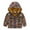 Brown, variant on PINQI Toddler Down Coats Boys Girls Casual Jackets Long Sleeve Cartoon Print Hooded Outerwear Zipper Coats Long Sleeve Windproof Coats