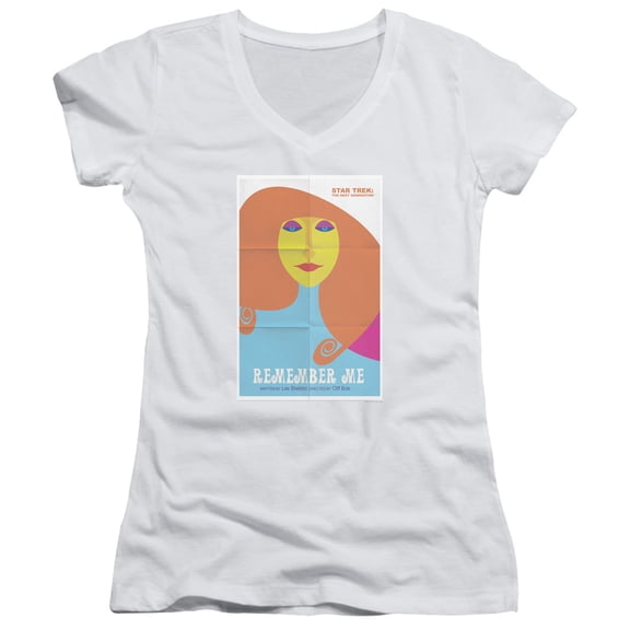 Star Trek Tng Season 4 Episode 5 Junior Women's V-Neck T-Shirt White