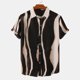 thumbnail image 2 of Hombres Casual Botones Playa Sin posicionamiento Estampado Turndown Camisa de manga corta Blusa Pompotops  oipoqjl49381, 2 of 9