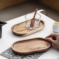 thumbnail image 3 of 2Pcs Wooden Tray Solid Wood Serving Tray Bathroom Tray Rectangle Small Platter Tea Tray Coffee Table Tray, 3 of 5