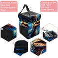 thumbnail image 2 of Starry Dinosaur Foldable Mini Trash Can with Lid - Leak-Proof Car Garbage Can for Hanging Storage Bag, 2 of 6