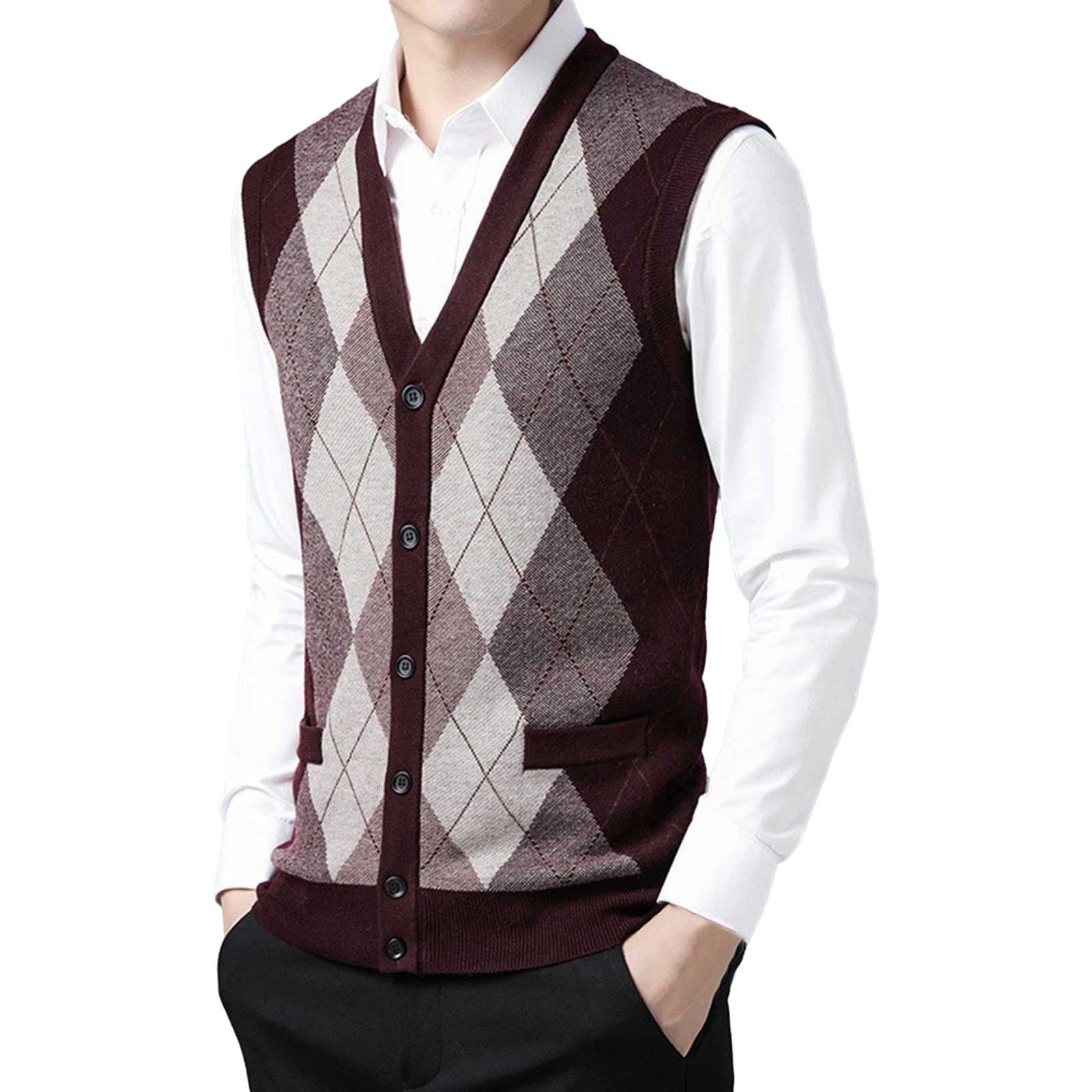 Bwdbhd Men's Sweater Vests Men's Cable Knit Sweater Vest V Bwdbhd Men's Sweater Vests Men's Cable Knit Sweater Vest V