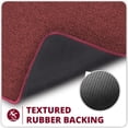 thumbnail image 6 of Bathroom Rug,Rubber Bath Mats for Bathroom,No Slip Bath Rugs,Machine Washable,Low Pile,Absorbent Red,20" x 32", 6 of 6