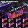 thumbnail image 3 of Games Organizer Station with Controller Charger, Charging Dock for Nintendo Switch 2, Display Rack Holder for Switch 2 Dock, Game Cases & Pro Controllers, Accessories Stand with RGB Lighting, 3 of 7