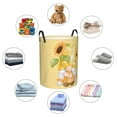 thumbnail image 6 of Fotbe Sunflower Gnomes 3 Laundry Basket with Handles, Waterproof Large Laundry Hamper, Wash Bag for Corner Dorm, Rolling Laundry Basket with Handles-Small, 6 of 8