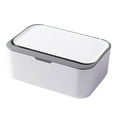 thumbnail image 1 of Almacenaje de Baño Dispensador de Toallitas de Bebé Porta Toallitas con Tapa para Contenedor de Toallitas Rellenable con Diseño de Sellado Gris, 1 of 6