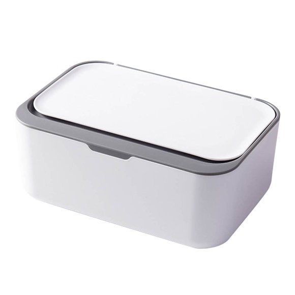 Home Textile Storage Bathroom Wipes Dispenser with Lids for Refillable Containers Sealing Design Grey Functional Organizer for Home Use