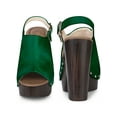 thumbnail image 5 of BLISSFUL STEP Women's Slingback Platform Chunky Heel Sandals, 5 of 5