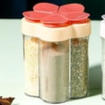 thumbnail image 3 of Contenedores de especias Tarros Contenedor de PlásTico Transparente Camping Hermético Mejora la Atmósfera de la Cocina Diseño Conveniente Viaje Condimento 5 en 1, 3 of 7