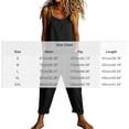 thumbnail image 3 of Cmfcve Women's Casual Jumpsuits V Neck Sleeveless Harem Pants Stretchy Adjustable Strap Overalls with Pockets, 3 of 6