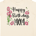 thumbnail image 4 of Inktastic Happy Birthday, Mom Pink Flowers Boys or Girls Toddler T-Shirt, 4 of 5