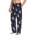 thumbnail image 2 of Daiia Astronaut Surfing Men's Sleep Pant with Pockets and Drawstring,Pajama Pants-X-Large, 2 of 9