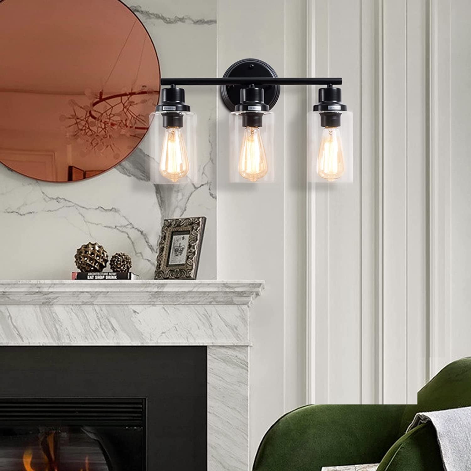 Maxax Vanity Light Fixture, 3 Lights Bathroom Wall Sconces