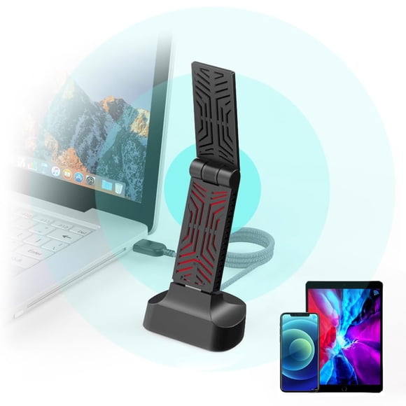 Adaptador WiFi USB WAVLINK AC1900 de doble banda para PC de escritorio