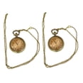 thumbnail image 6 of UPOUART 2-Pack Vintage Pocket Watch with Clamshell Design, Alloy Case, Decorative Hanging Timepiece, 6 of 8
