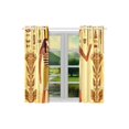 thumbnail image 3 of CADecor Egyptian Decor Window Treatment Panel Curtains Window Curtain Kitchen Curtain,Two Piece 26x39 Inches, 3 of 4
