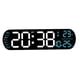 thumbnail image 3 of Reloj despertador digital con luz ambiental colorida para sala de estar, dormitorio y aula. Azul, 3 of 7