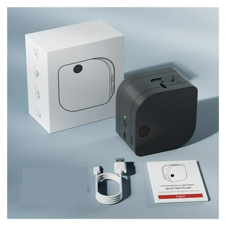 Label Maker Machine P12 PRO Sticky Label Fabric Iron-on Clothing Label Satin Ribbon Rechargeable Bluetooth Inkless Label Maker