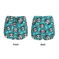 thumbnail image 5 of Picia Skull Cat Pattern Women's 2 in 1 Athletic Running Shorts High Waisted Workout Casual Gym Sweat Shorts with Comfy Liner Zipper Pockets-X-Large, 5 of 9