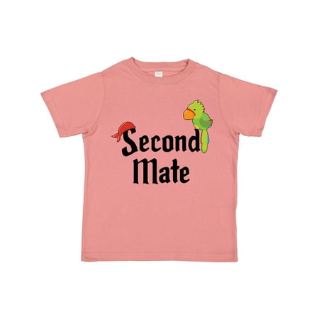 

Inktastic Second Mate Pirate with Parrot and Bandanna Gift Toddler Boy or Toddler Girl T-Shirt