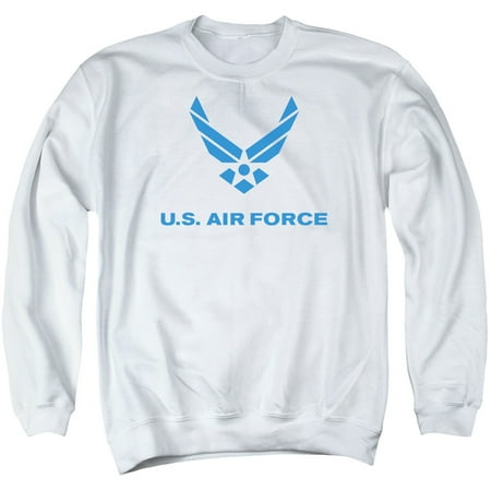 - Air Force U.S. Air Force Classic Simple Clean Blue Logo Adult Crew Sweatshirt