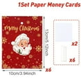 thumbnail image 3 of Festive Santa Money Holder Greeting Card Practical Card Gift Solution for Christmas Present Exchanging, 3 of 7