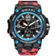 thumbnail image 1 of Mirar 1545D Reloj de pulsera deportivo multifuncional para hombre Cuarzo de moda + Reloj electrónico digital de doble pantalla con 50M Impermeable / Luminoso / Alarma / Cronómetro / Timbre 1 1, 1 of 5