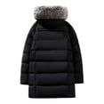 thumbnail image 3 of Mens Winter Coat Water Resistant Thicken Puffy Jacket Insulated Parka Snow Jacket with Fur Removable Hood, 3 of 6