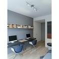 thumbnail image 3 of AFX Gramercy 1-light Satin Nickel and White LED Fixed Rail, Frosted Clear Glass Shade - Satin Nickel, 3 of 5