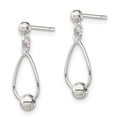 thumbnail image 4 of Auriga Fine Jewelry 925 Sterling Silver Teardrop w/Bead Dangle Earrings for Women, 4 of 6