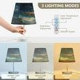 thumbnail image 4 of WOBOGO Mysterious Santa Claus Table Lamps Bedroom 3-Speed Dimmable Farm Style with Fabric Shade for Reading and Home Office, 4 of 8